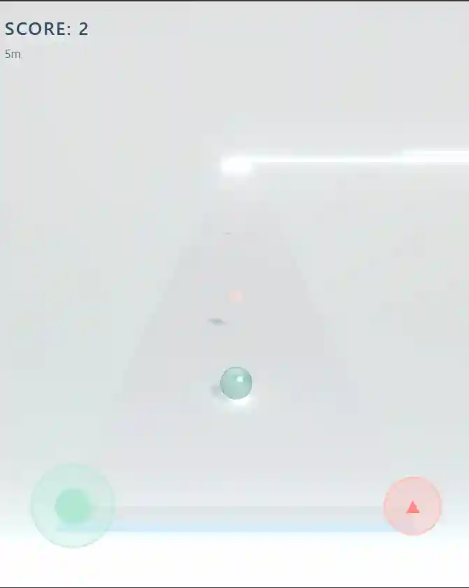 Front design of the Glass Roll web game tile with reactive shine